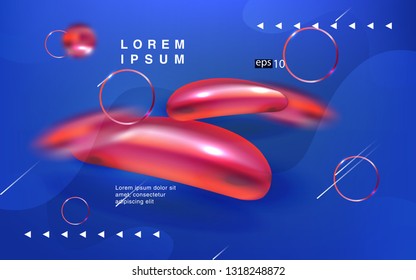 Liquid color background design Fluid gradient shapes composition futuristic