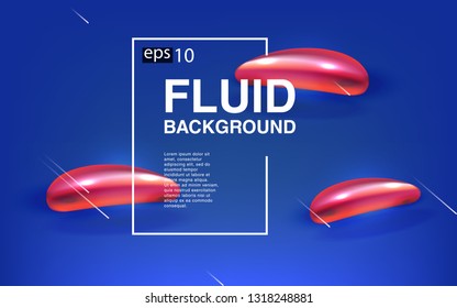Liquid color background design Fluid gradient shapes composition futuristic