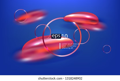 Liquid color background design Fluid gradient shapes composition futuristic