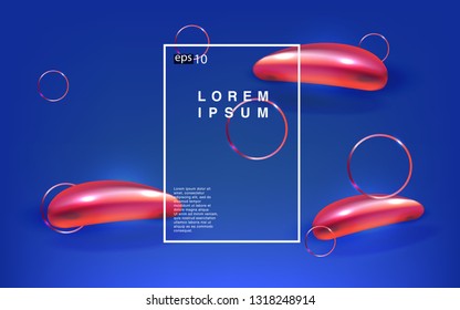 Liquid color background design Fluid gradient shapes composition futuristic