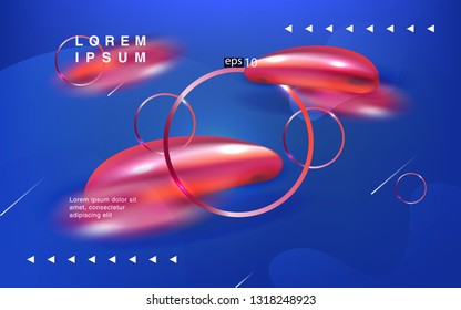 Liquid color background design Fluid gradient shapes composition futuristic