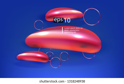 Liquid color background design Fluid gradient shapes composition futuristic
