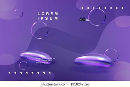 Liquid color background design Fluid gradient shapes composition futuristic