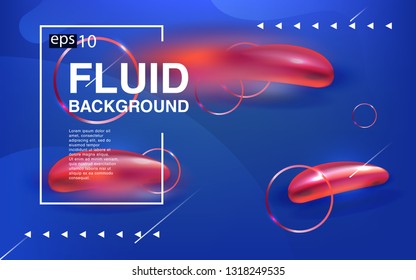 Liquid color background design Fluid gradient shapes composition futuristic
