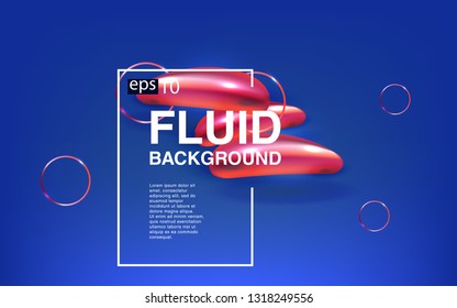 Liquid color background design Fluid gradient shapes composition futuristic