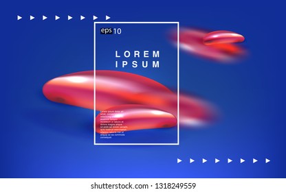 Liquid color background design Fluid gradient shapes composition futuristic