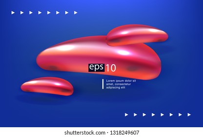 Liquid color background design Fluid gradient shapes composition futuristic