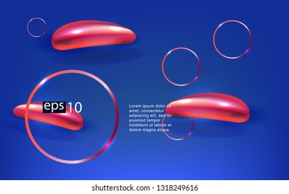 Liquid color background design Fluid gradient shapes composition futuristic