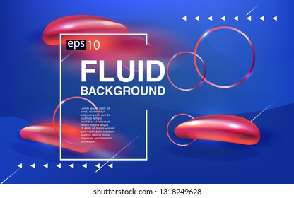 Liquid color background design Fluid gradient shapes composition futuristic