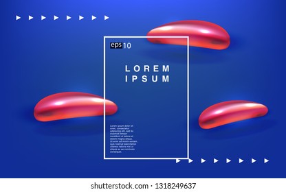 Liquid color background design Fluid gradient shapes composition futuristic