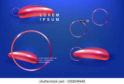 Liquid color background design Fluid gradient shapes composition futuristic