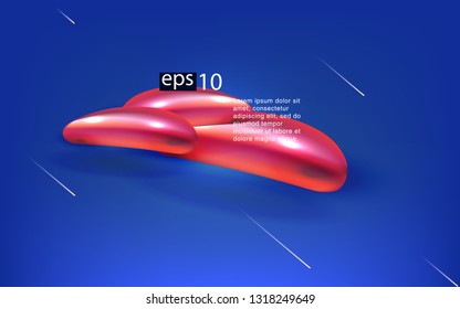 Liquid color background design Fluid gradient shapes composition futuristic