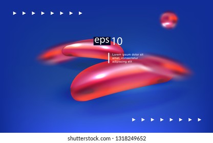 Liquid color background design Fluid gradient shapes composition futuristic