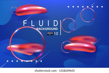 Liquid color background design Fluid gradient shapes composition futuristic
