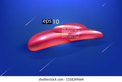 Liquid color background design Fluid gradient shapes composition futuristic