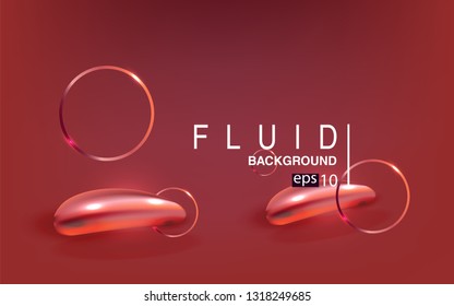 Liquid color background design Fluid gradient shapes composition futuristic