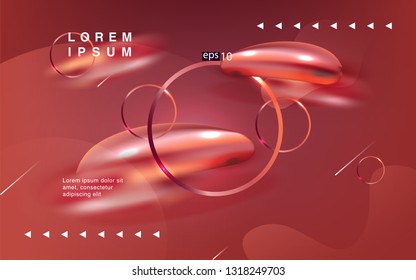 Liquid color background design Fluid gradient shapes composition futuristic