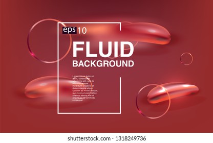 Liquid color background design Fluid gradient shapes composition futuristic