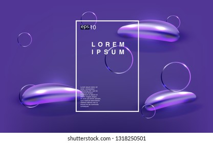 Liquid color background design Fluid gradient shapes composition futuristic
