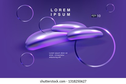 Liquid color background design Fluid gradient shapes composition futuristic
