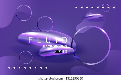 Liquid color background design Fluid gradient shapes composition futuristic

