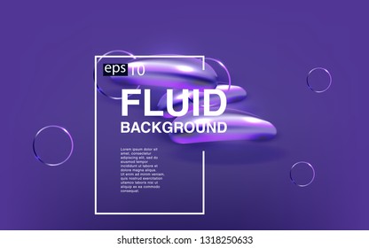 Liquid color background design Fluid gradient shapes composition futuristic
