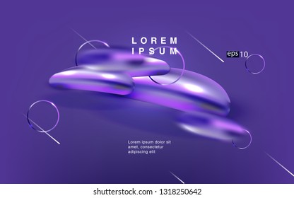 Liquid color background design Fluid gradient shapes composition futuristic

