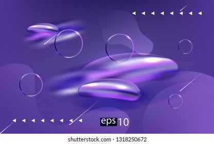 Liquid color background design Fluid gradient shapes composition futuristic
