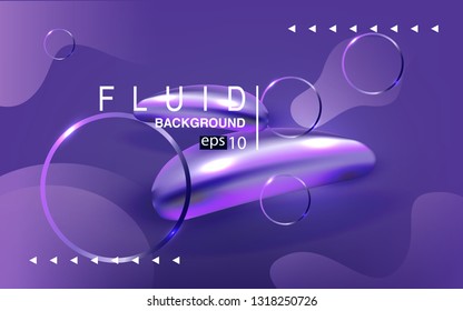 Liquid color background design Fluid gradient shapes composition futuristic

