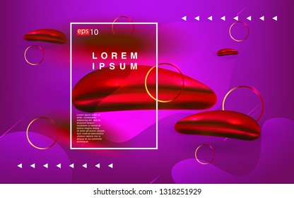 Liquid color background design Fluid gradient shapes composition futuristic
