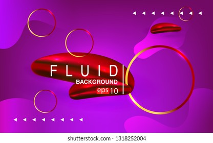 Liquid color background design Fluid gradient shapes composition futuristic
