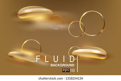 Liquid color background design Fluid gradient shapes composition futuristic