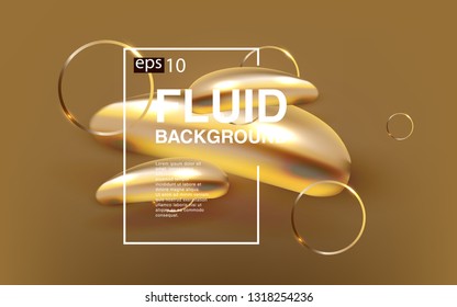 Liquid color background design Fluid gradient shapes composition futuristic