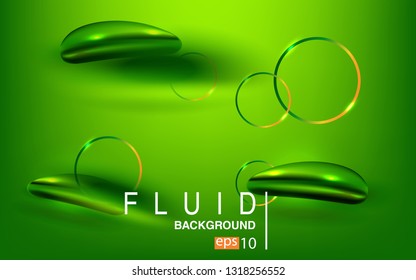 Liquid color background design Fluid gradient shapes composition futuristic