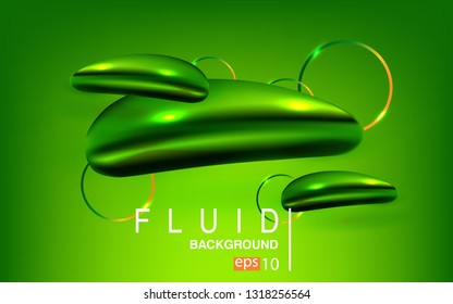 Liquid color background design Fluid gradient shapes composition futuristic