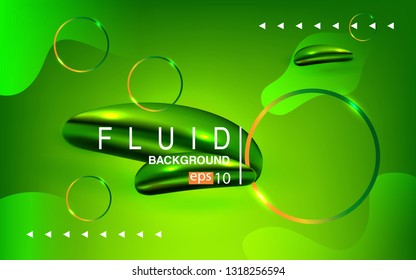 Liquid color background design Fluid gradient shapes composition futuristic
