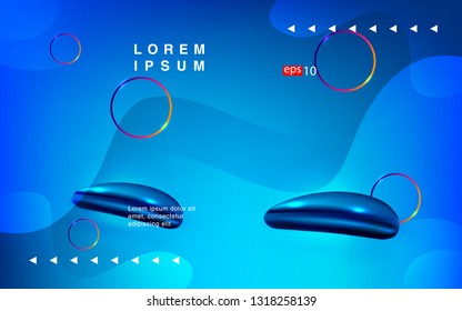 Liquid color background design Fluid gradient shapes composition futuristic