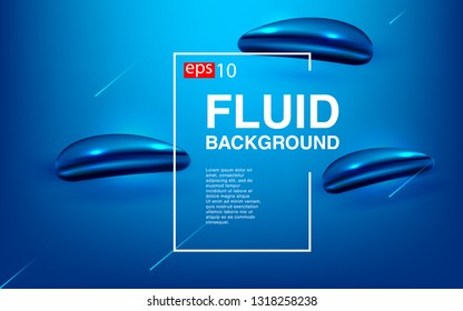 Liquid color background design Fluid gradient shapes composition futuristic
