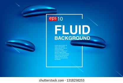 Liquid color background design Fluid gradient shapes composition futuristic