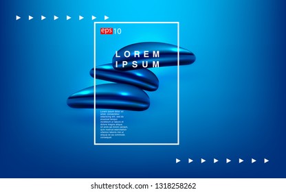 Liquid color background design Fluid gradient shapes composition futuristic