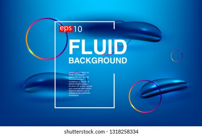 Liquid color background design Fluid gradient shapes composition futuristic