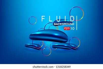 Liquid color background design Fluid gradient shapes composition futuristic