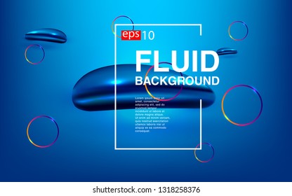 Liquid color background design Fluid gradient shapes composition futuristic