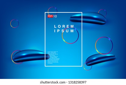Liquid color background design Fluid gradient shapes composition futuristic