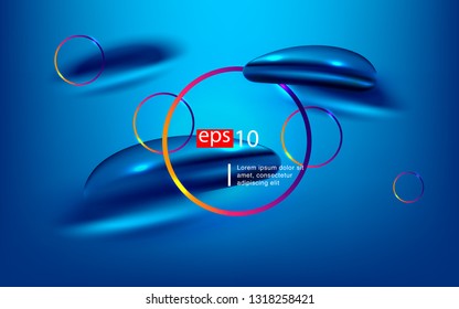 Liquid color background design Fluid gradient shapes composition futuristic