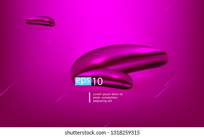 Liquid color background design Fluid gradient shapes composition futuristic