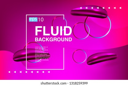 Liquid color background design Fluid gradient shapes composition futuristic