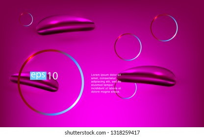 Liquid color background design Fluid gradient shapes composition futuristic