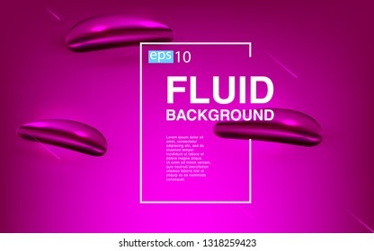 Liquid color background design Fluid gradient shapes composition futuristic