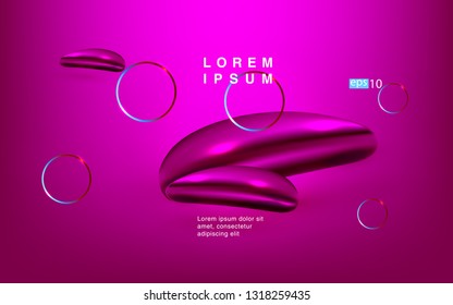Liquid color background design Fluid gradient shapes composition futuristic